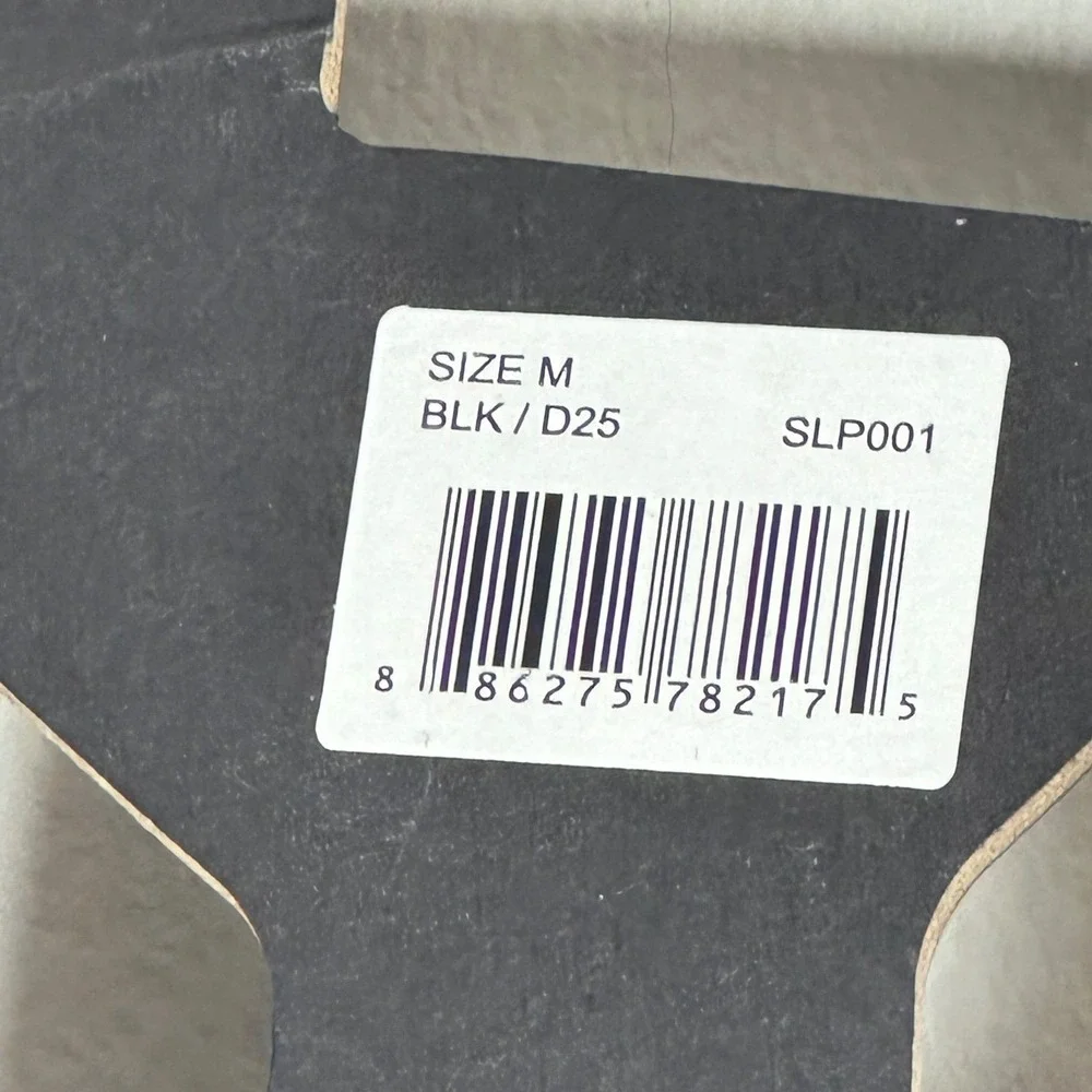 Capezio Black Faux Fur Luxury Comfort Slipper dance Slides Size adult M Fits 8